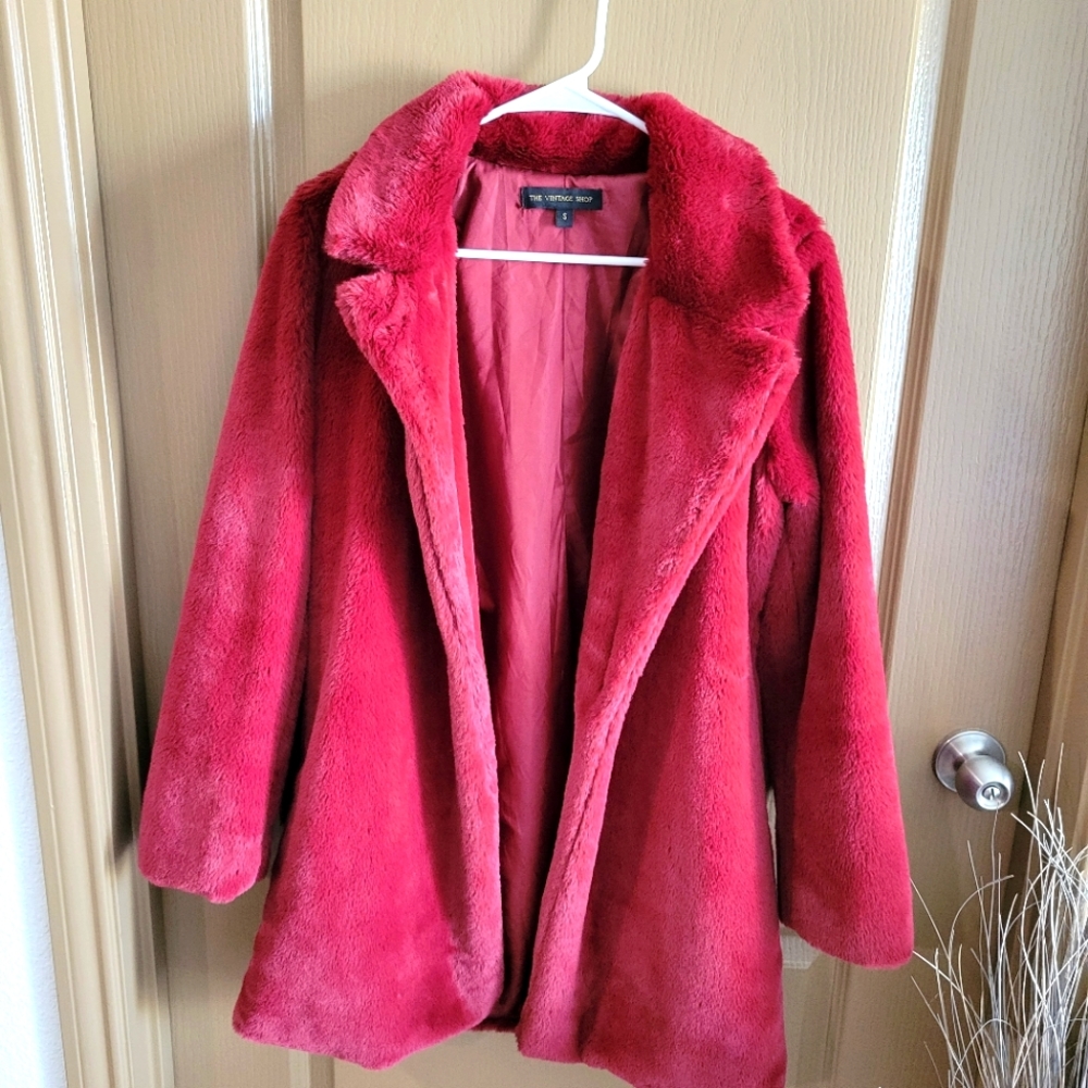 Vintage coat. Wine color